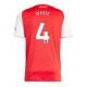 Arsenal Ben White #4 Replike Domaci Dres 2025-26 Kratak Rukav